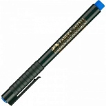 Ручка капиллярная Faber-Castell "Finepen 1511" (0.4мм, трехгранная) синяя (151151)