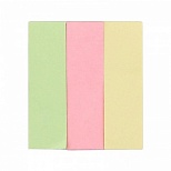 Клейкие закладки бумажные Attache, 3 цвета пастель по 40л., 15х50мм