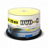 Оптический диск DVD-R Mirex 4.7Gb, 16x, cake box, 50шт.