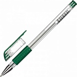 Ручка гелевая Attache Economy (0.5мм, зеленый, резиновая манжетка) 1шт.