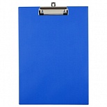 Папка-планшет с крышкой OfficeSpace (А4, ПВХ, с зажимом) синий (ППС_49761)