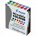 Чернильный картридж Pilot Parallel Pen, 12 цветов, 12шт., 12 уп. (IC-P3-AST)