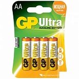 Батарейка GP Ultra AA/LR06 (1.5 В) алкалиновая (блистер, 4шт.) (GP 15AU-CR4)