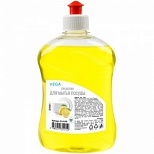 Средство для мытья посуды Vega "Лимон", пуш-пул, 500мл (314199)