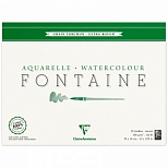 Альбом для акварели 300x400мм, 25л Clairefontaine "Fontaine Grain torchon" (300 г/кв.м, холод. прессование, крупное зерно) (96430C)
