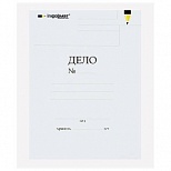 Папка-обложка без скоросшивателя inФОРМАТ "Дело №" (А4, 380 г/м2, мелованный картон) белая