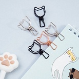 Зажимы для бумаг металлические Meshu Cute Cats (33мм, до 60 листов, цветные) 6шт., 12 уп. (MS_41599)