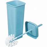 Ершик для туалета с подставкой Spin&clean Step, пластик, голубой, 8шт. (SV4028НБС)