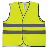 Спец.одежда Жилет сигнальный Грандмастер, 2 светоотражающие полосы, лимонный (размер XL, рост 52-54), плотный