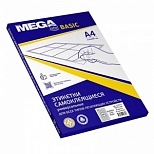 Этикетки самоклеящиеся ProMEGA Label Basic (38х21.2мм, белые, 65шт. на листе А4, 50 листов)
