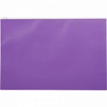 Папка-конверт на молнии Attache Color (А4, 160мкм, пластик) фиолетовая, 1шт.