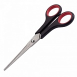 Ножницы Офисмаг Soft Grip 165мм, симметричные ручки, остроконечные, черно-красные (236455), 12шт.
