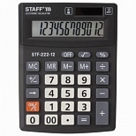 Калькулятор настольный Staff Plus STF-222 (12-разрядный) черный (250420)