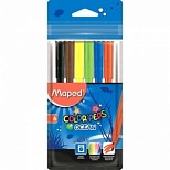 Набор фломастеров 6 цветов Maped Color'Peps Ocean (линия 1мм, смываемые) пвх-упаковка (845723)