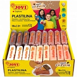 Пластилин на растительной основе 6 цветов Jovi Multicultural, 900г, картон, европодвес (70/18M)