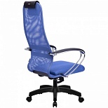 Кресло руководителя Metta SU-BK-8 PL, ткань-сетка синяя №23, спинка-сетка (101/001) (z309892587)