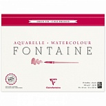 Альбом для акварели 300x400мм, 25л Clairefontaine "Fontaine Grain Fin" (300 г/кв.м, холод. пресс., мелкое зерно) (96415C)