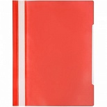 Папка-скоросшиватель Attache Элементари (А4, 150/180мкм, до 100л., пластик) красный, 10шт.