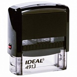Оснастка для печати Trodat Ideal 4913 P2 (58х22мм, синий, подушка) черная (125423), 10шт.