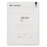 Папка-обложка без скоросшивателя inФОРМАТ "Дело №" (А4, 280 г/м2, мелованный картон) белая