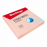 Стикеры (самоклеящийся блок) Berlingo Стандарт, 76x76мм, 100л, розовый, 100 листов (HN7676SR)