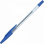 Ручка шариковая Attache Slim (0.5мм, синий цвет чернил, корпус прозрачный) 1шт.