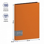 Папка файловая 100 вкладышей Berlingo Color Zone (А4, пластик, 30мм, 1000мкм) оранжевая (AVp_100116)