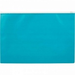 Папка-конверт на молнии Attache Color (А4, 160мкм, пластик) бирюзовая, 1шт.