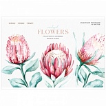 Альбом для рисования А4, 40л Greenwich Line "Flowers collection" (120 г/кв.м) (PS40s-36895)