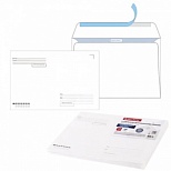 Конверт почтовый C4 Brauberg (229x324, 100г, стрип, печать "Куда-Кому") белый, 50шт., 2 уп. (С4НПРс-50(BRAUB)