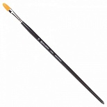 Кисть художественная Brauberg Art Classic, синтетика жесткая, овальная, №10, длинная ручка, 5шт.