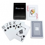 Карты игральные пластиковые "Poker club", 54шт., 8,7 х 6,3см, 25мкм, 12 уп. (ИН-4382)