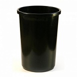 Корзина для бумаг 12л, пластик, черная (24.5x33.5см)