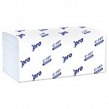 Полотенца бумажные для держателя 2-слойные Protissue H3 Premiun, листовые V(ZZ)-сложения, 20 пачек по 200 листов (C197)