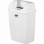 Контейнер для мусора 23л Luscan Professional, настенный, пластик, белый (3521W)