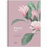 Бизнес-тетрадь А4 BG "Flower art", 100 листов, клетка, матовая ламинация, твердая обложка (ТТ4гр100_лм 11220)